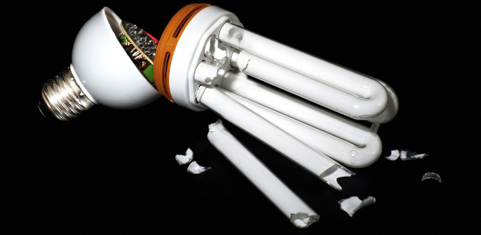 How To Clean Up Broken Compact Fluorescent Lamps Or Tubes