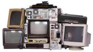 Old, used and obsolete electronic equipment
